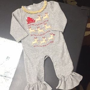 Mud Pie Christmas Romper